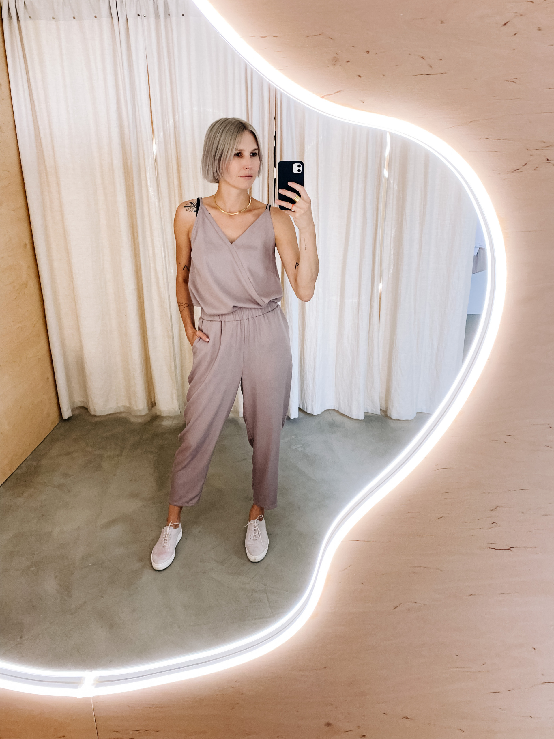 PARI /pink coffee tencel/