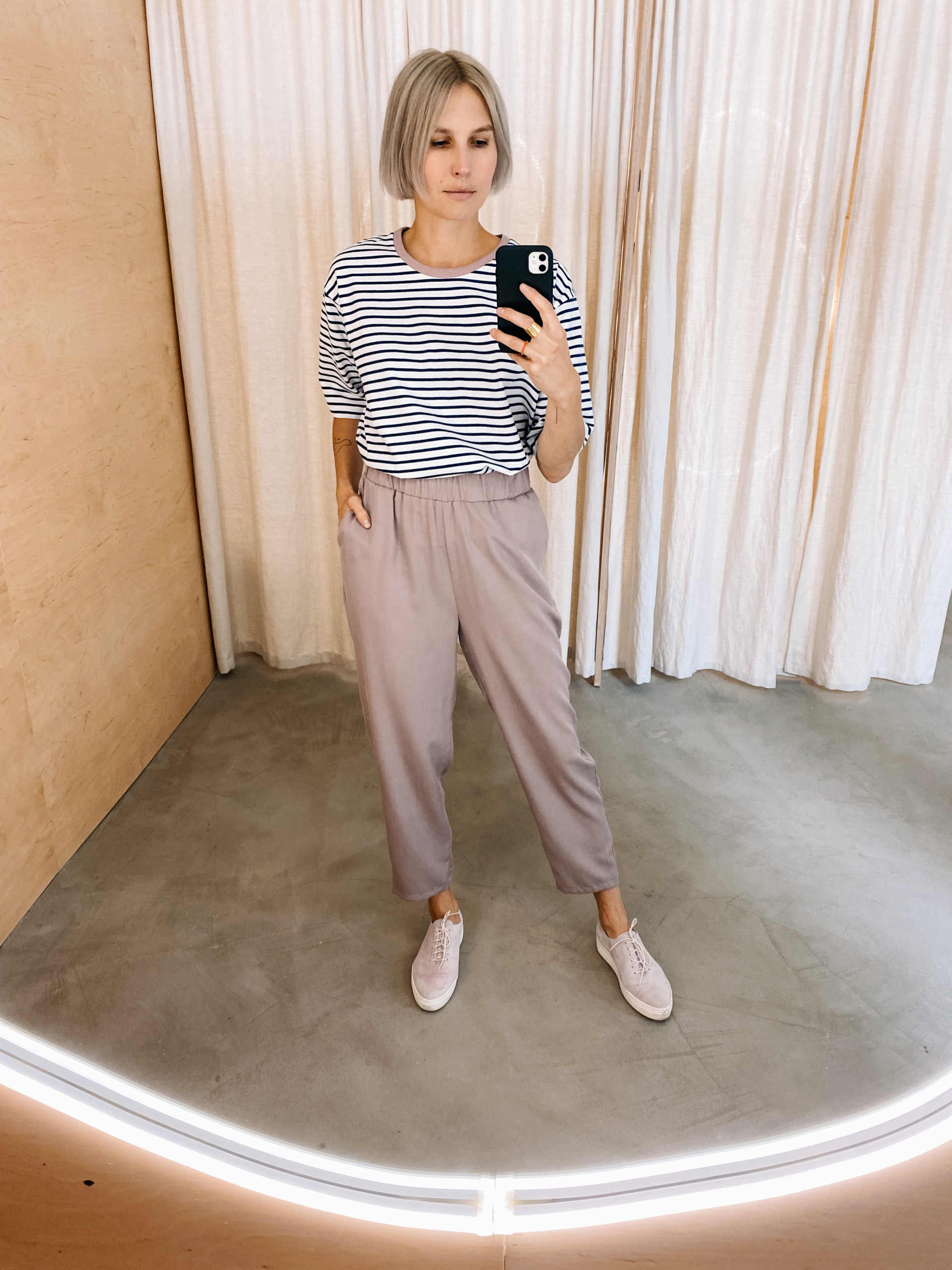 PARI /pink coffee tencel/