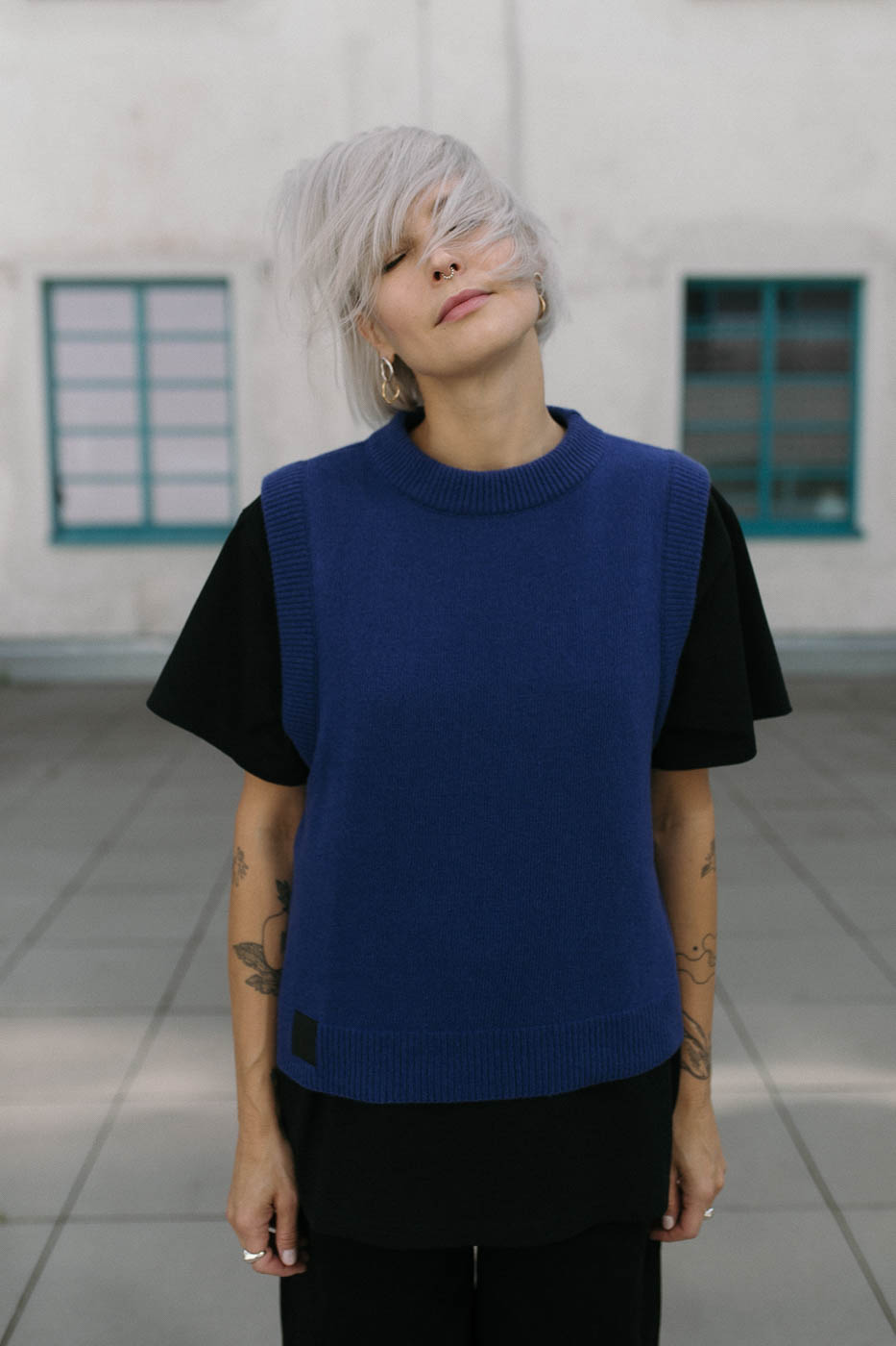STØ /cobalt merino+cashmere/
