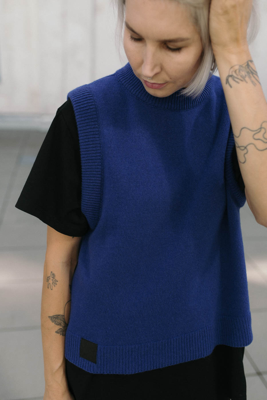 STØ /cobalt merino+cashmere/