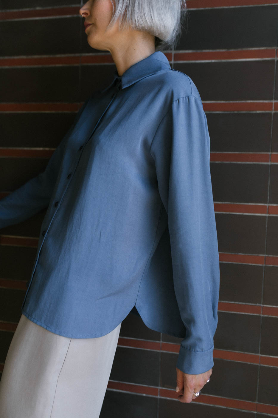 MITTE /classic blue tencel/