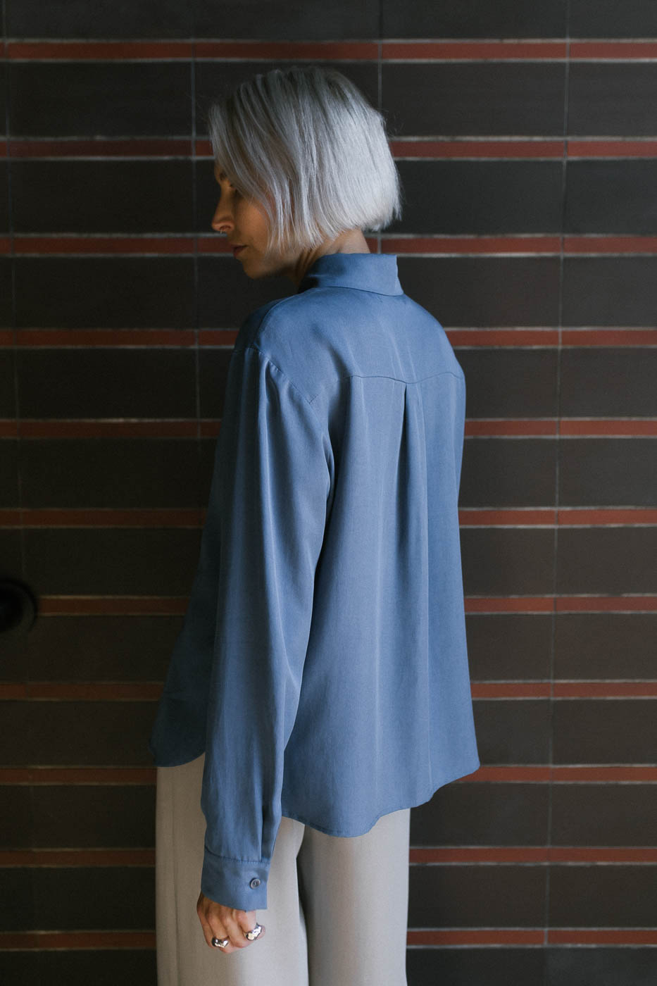 MITTE /classic blue tencel/