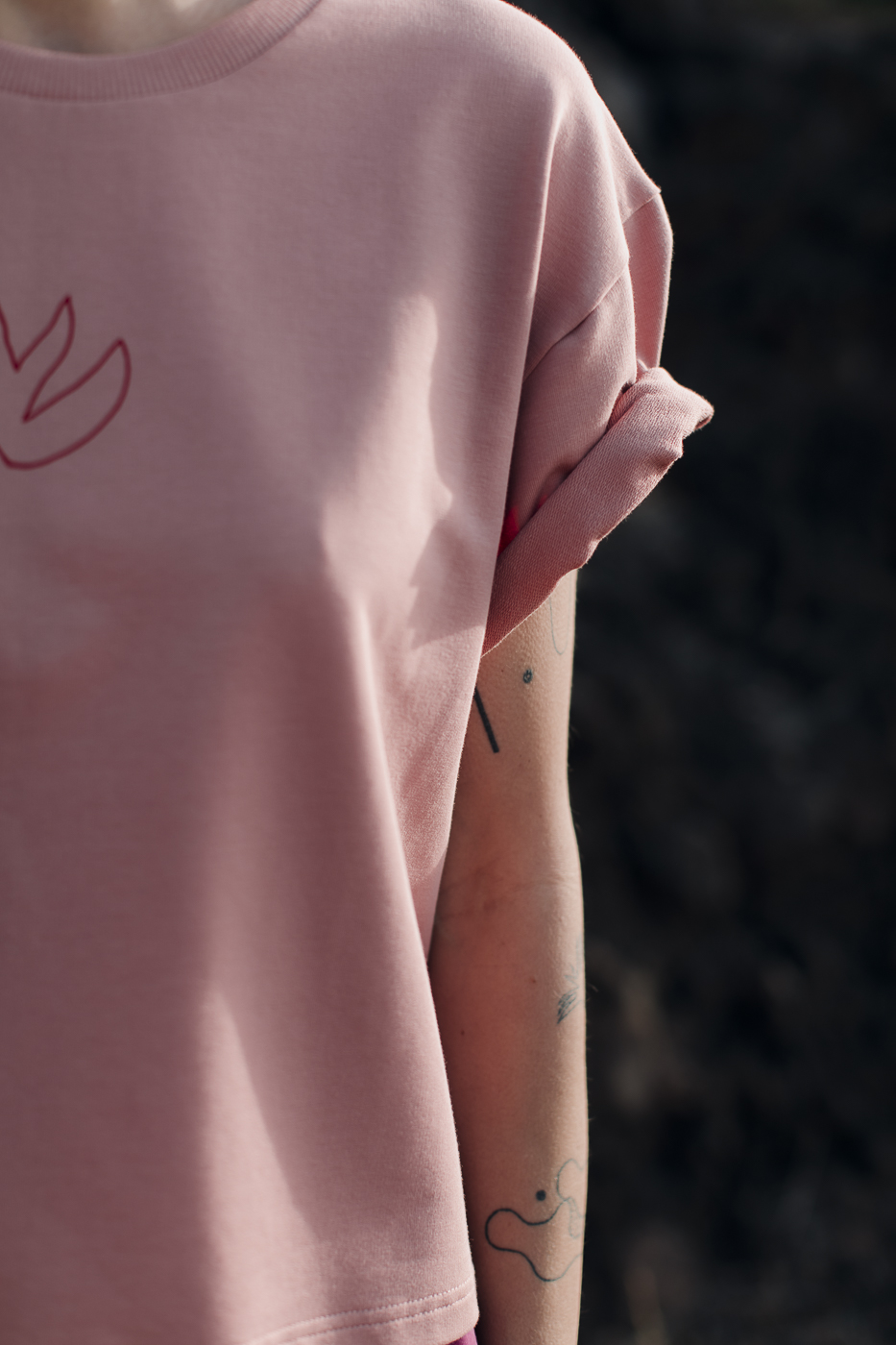 LaPlaya /red on herbal rose cotton/