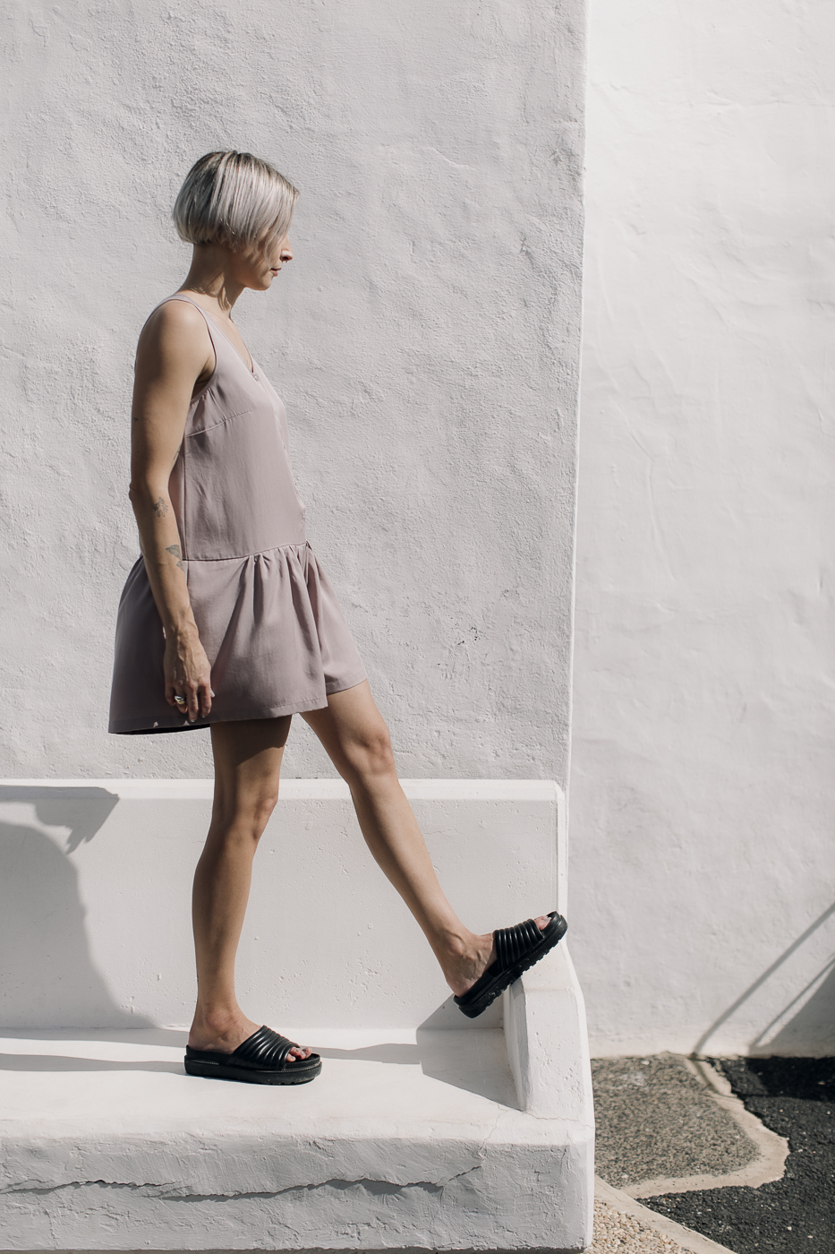 YOGI /pink coffee tencel/