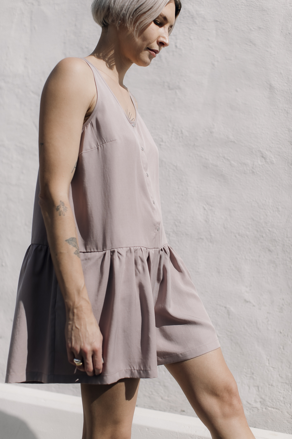 YOGI /pink coffee tencel/