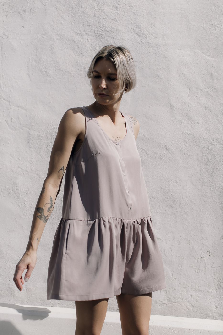 YOGI /pink coffee tencel/