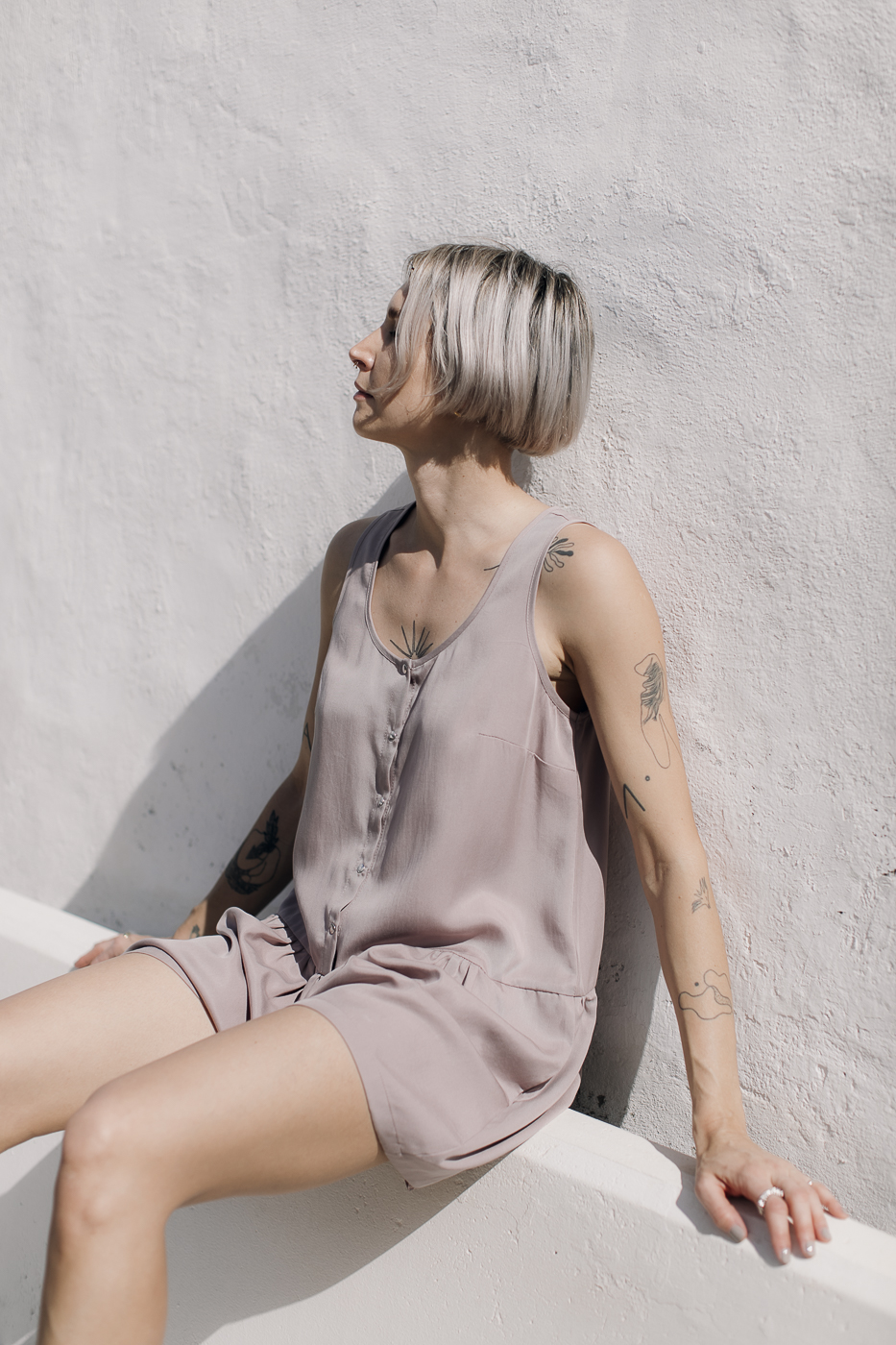 YOGI /pink coffee tencel/