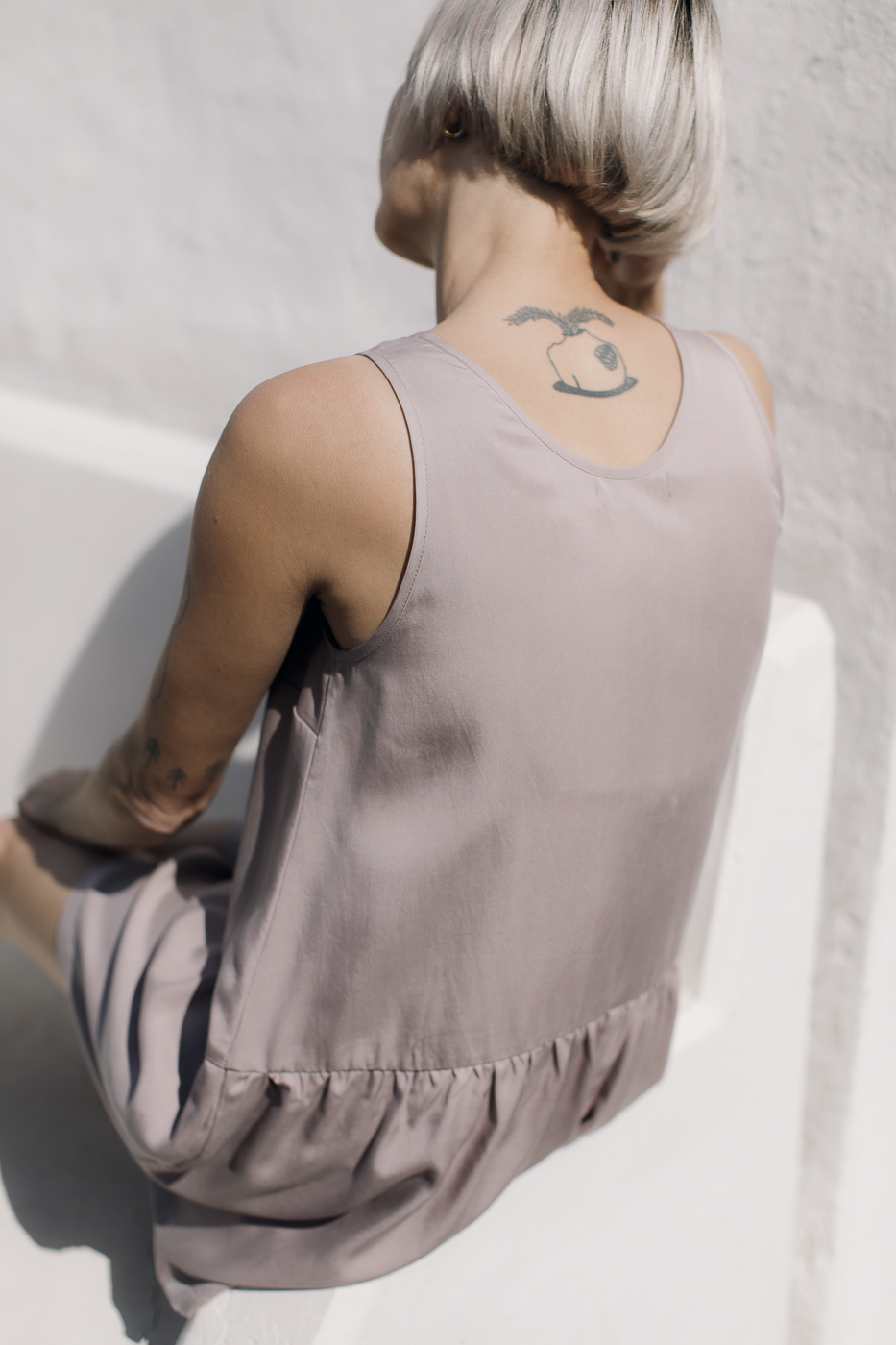 YOGI /pink coffee tencel/