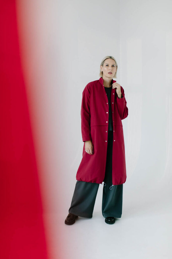 NAGA /carmine cotton+nylon/