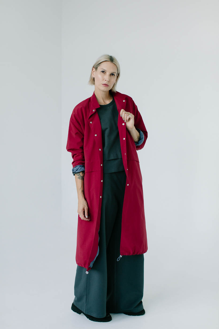 NAGA /carmine cotton+nylon/