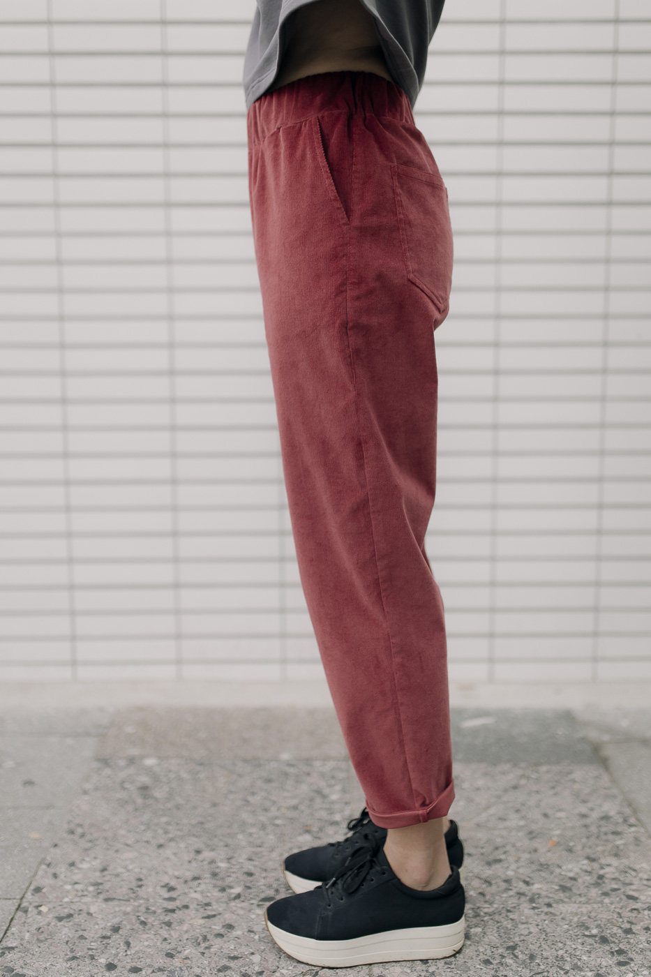 HI COMFY /maroon corduroy/