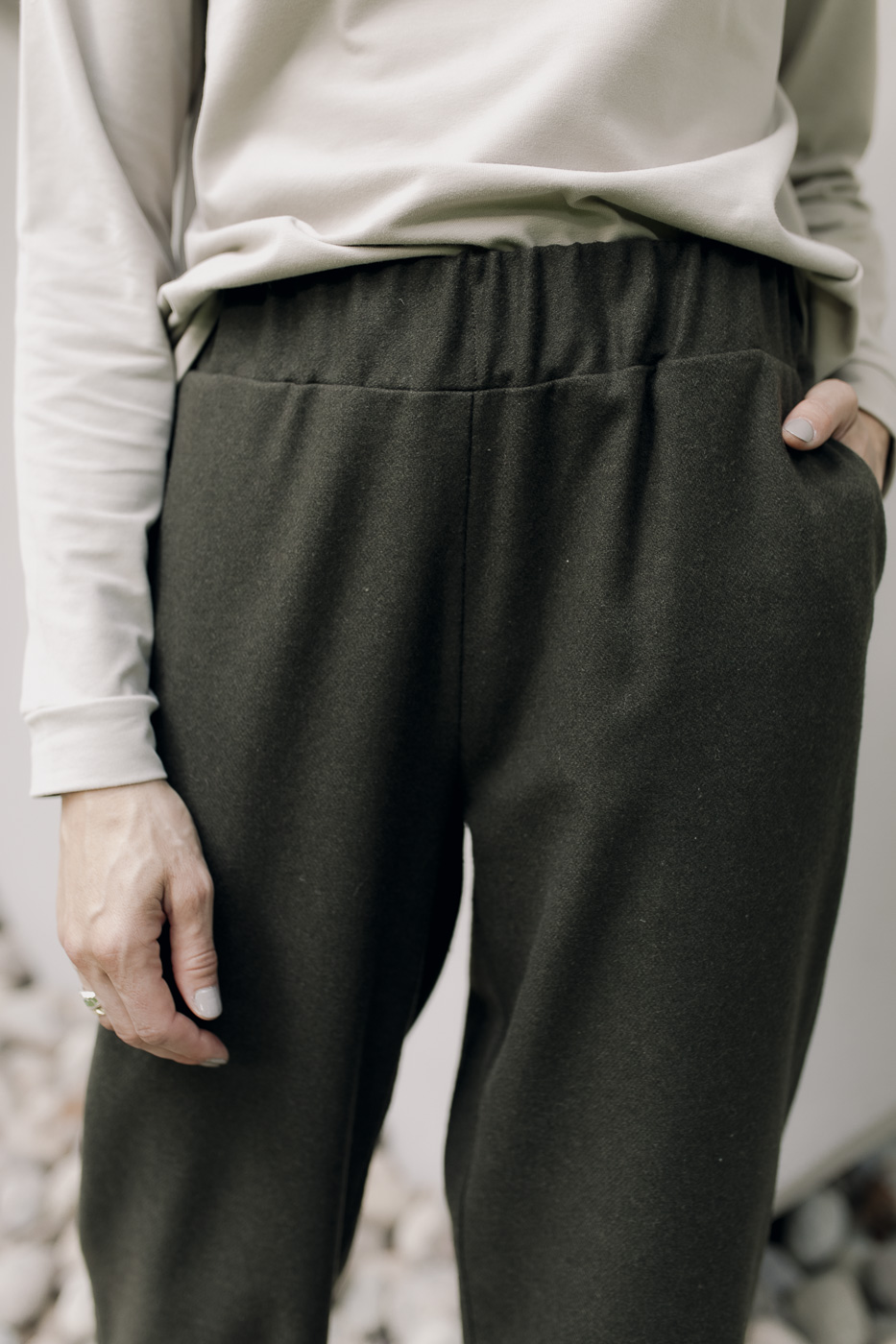 BOOI /khaki winter wool/