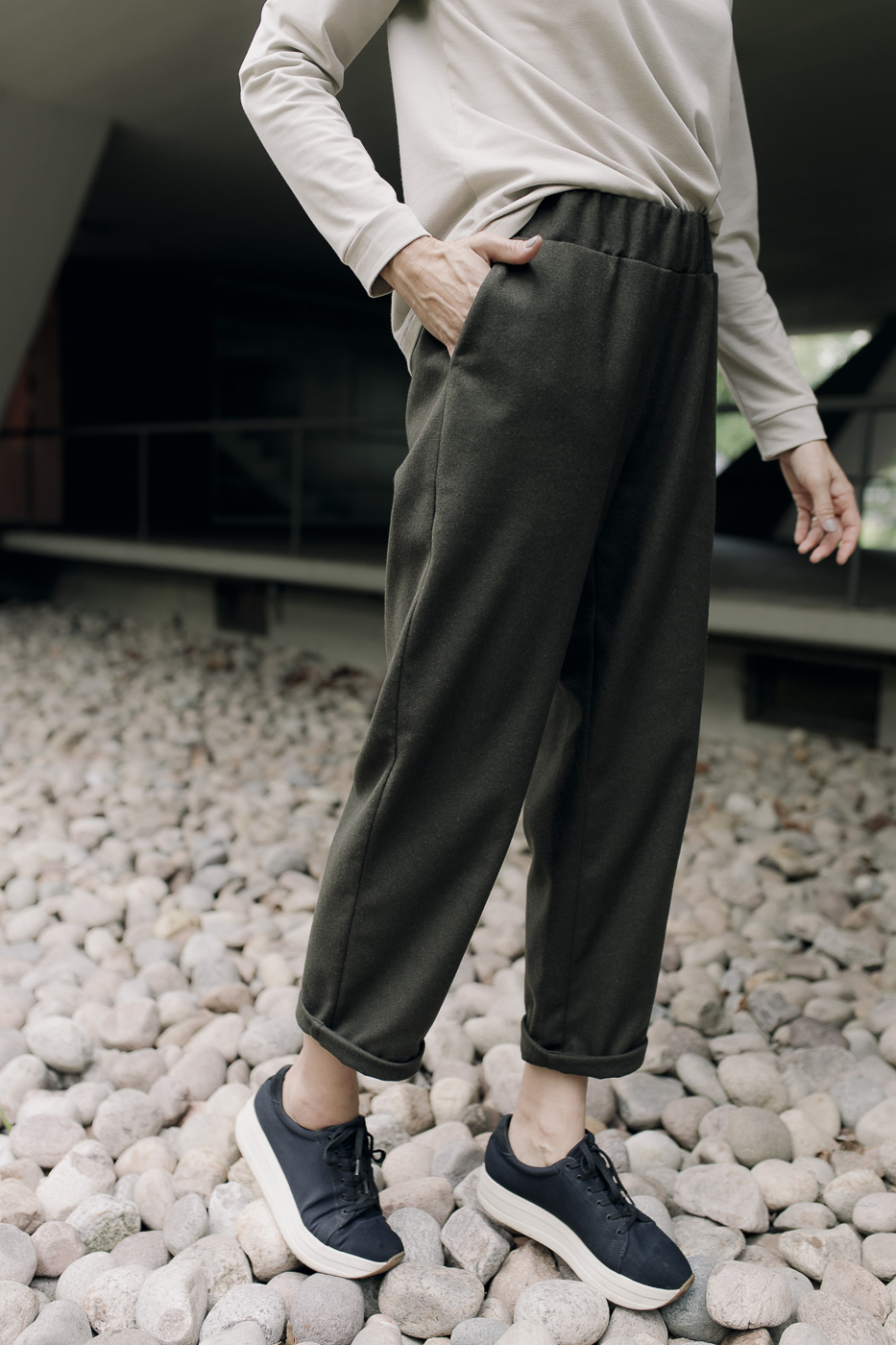 BOOI /khaki winter wool/