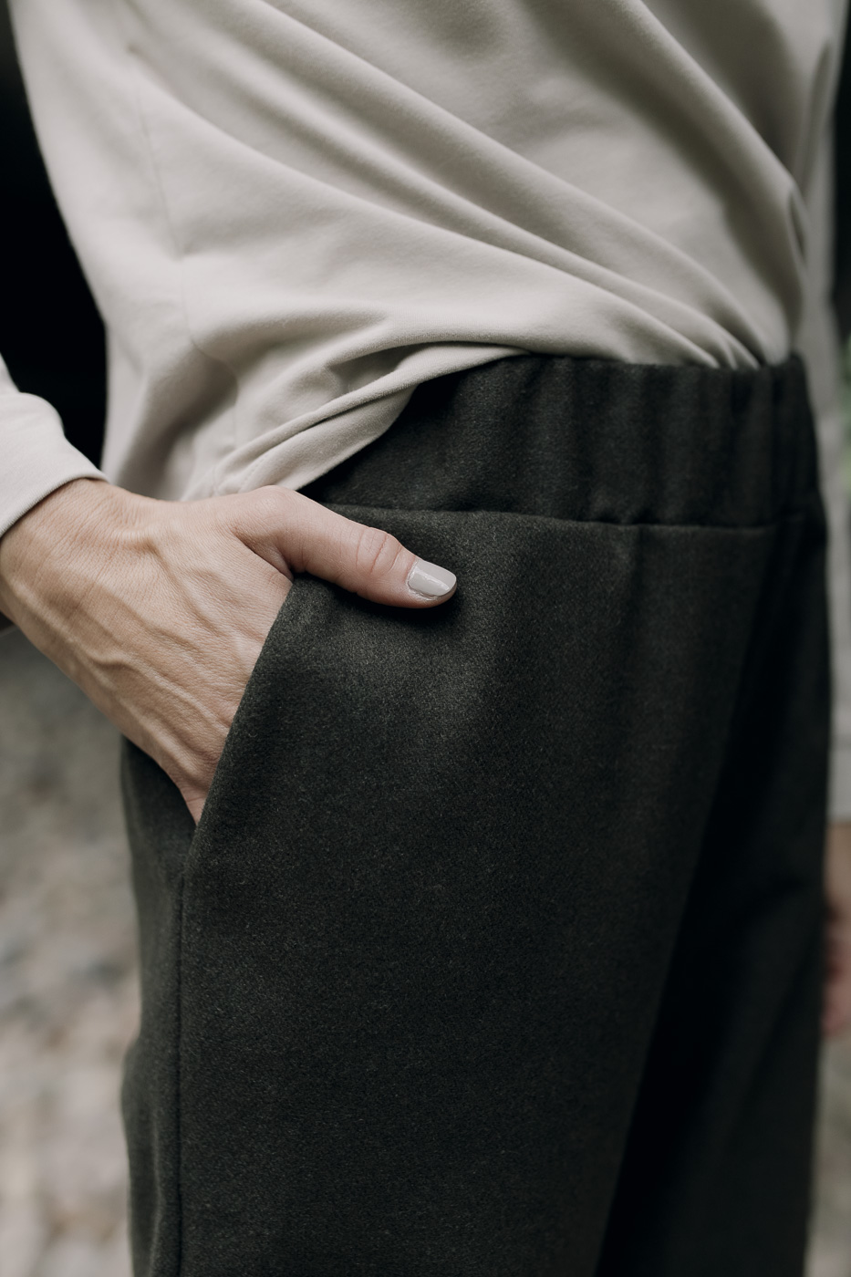 BOOI /khaki winter wool/