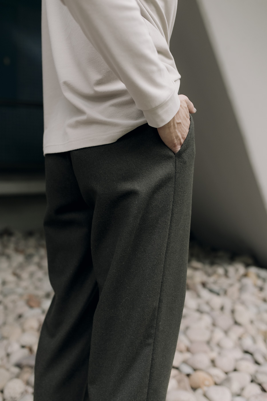 BOOI /khaki winter wool/