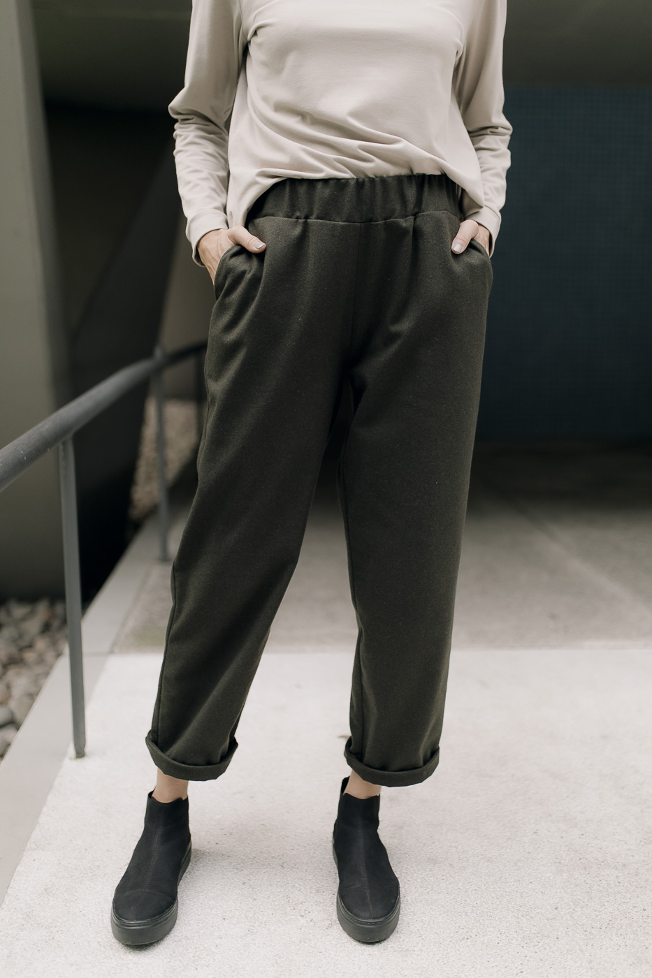 BOOI /khaki winter wool/