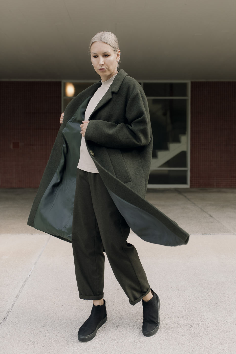 BOOI /khaki winter wool/