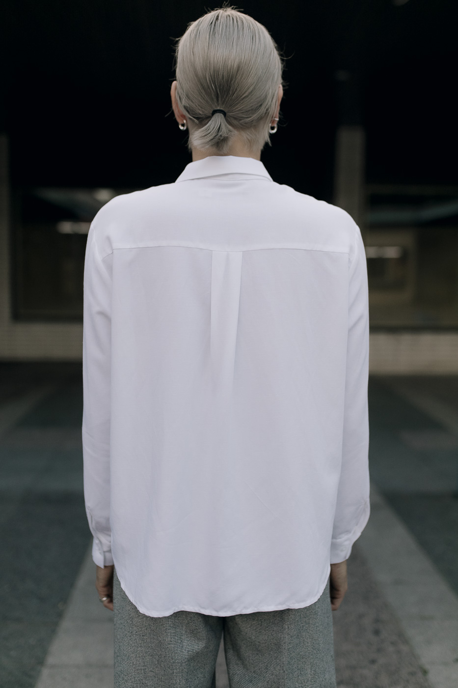 MITTE /white viscose+linen/