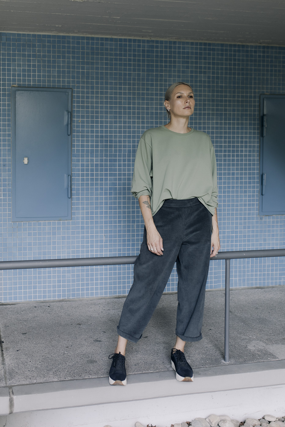 TERE /olive green cotton/
