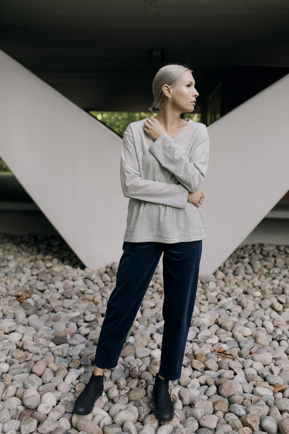 HI COMFY /navy corduroy/