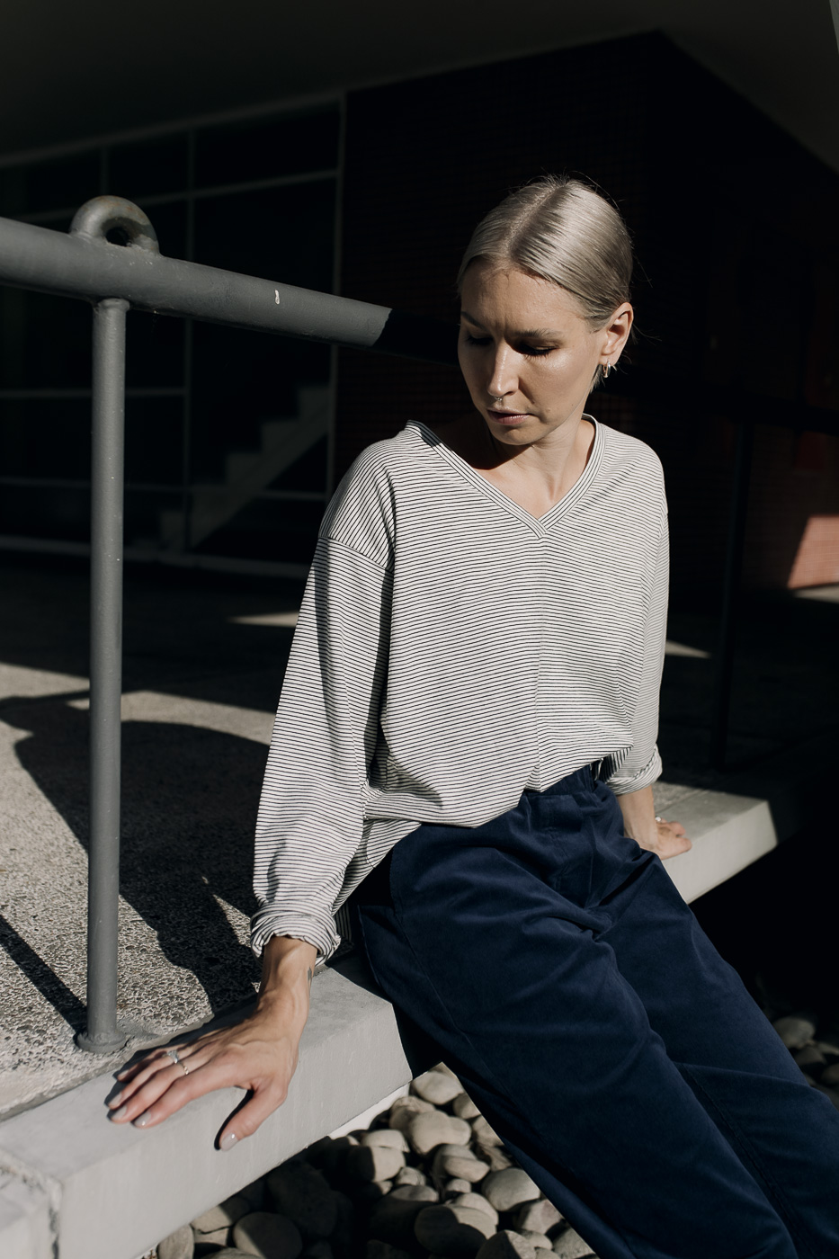 HI COMFY /navy corduroy/