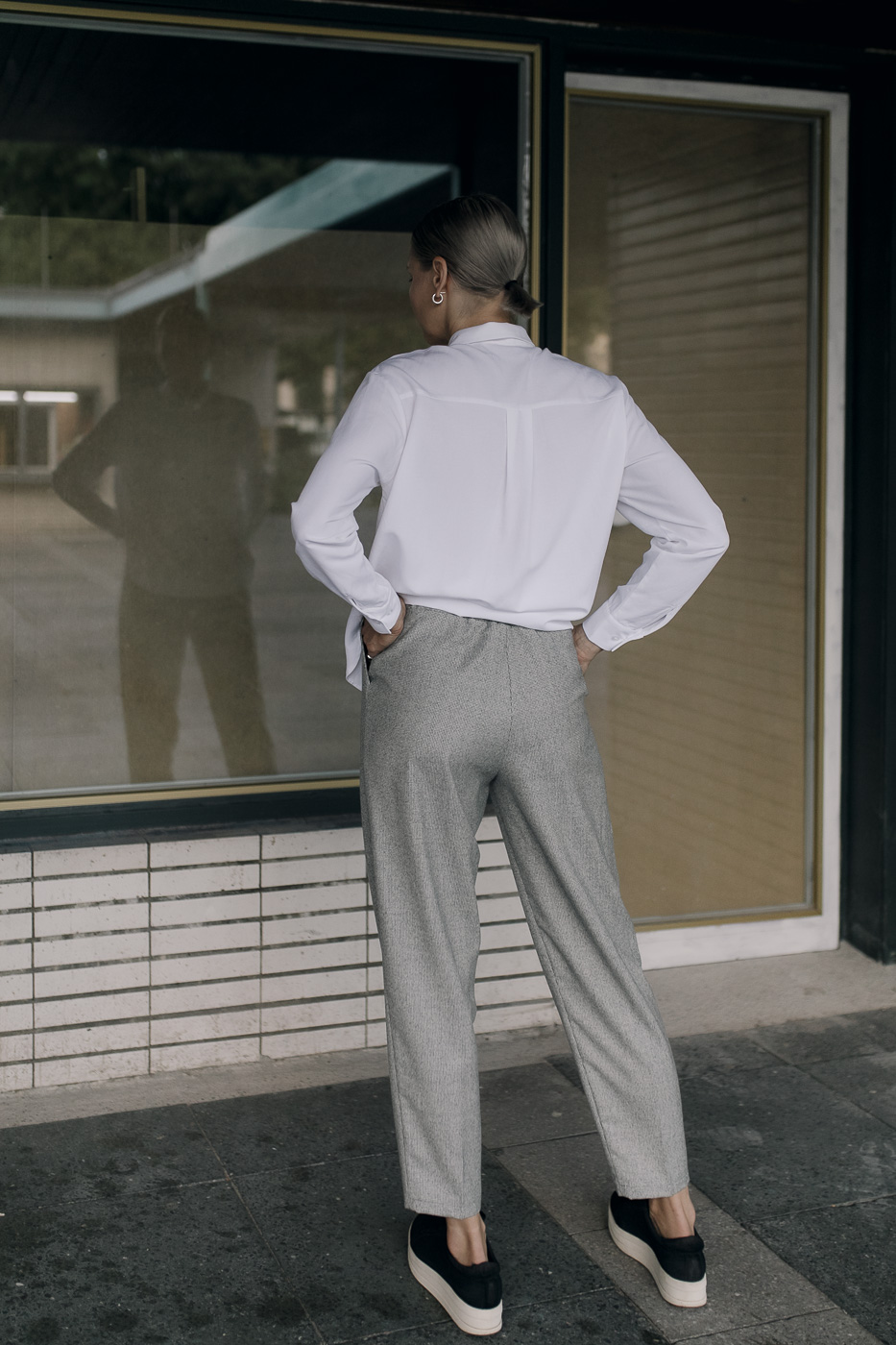 LINE /houndstooth wool/