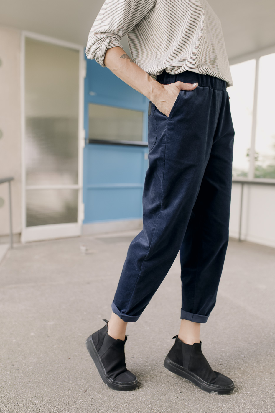 HI COMFY /navy corduroy/