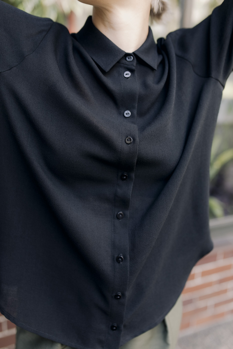 MITTE /black viscose+wool/