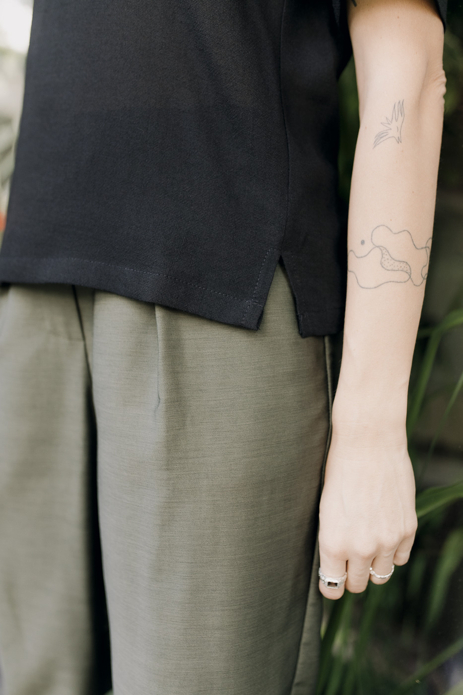 FATE /black viscose+wool/