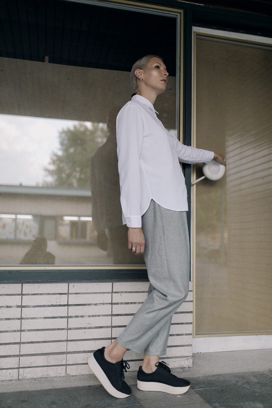 MITTE /white viscose+linen/