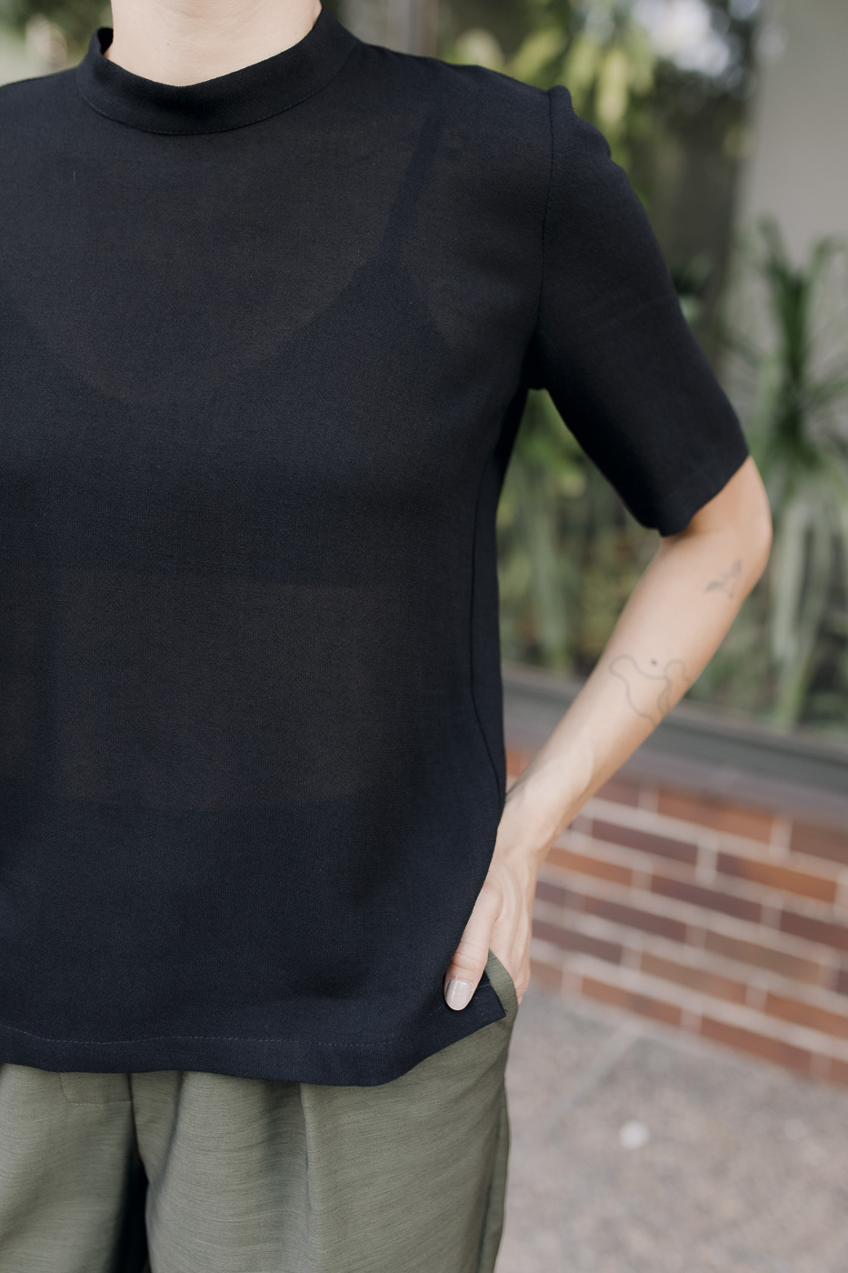 FATE /black viscose+wool/