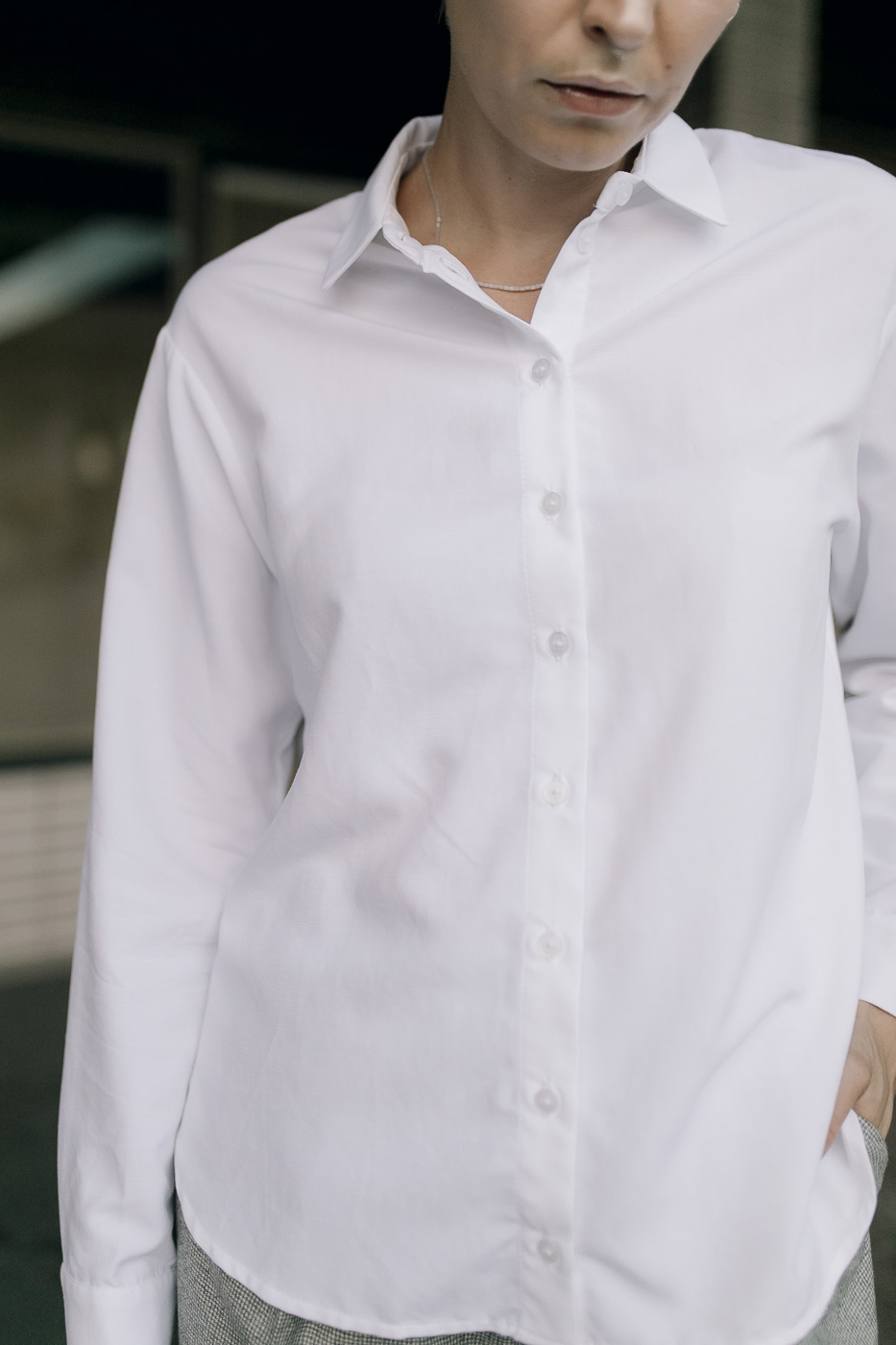 MITTE /white viscose+linen/