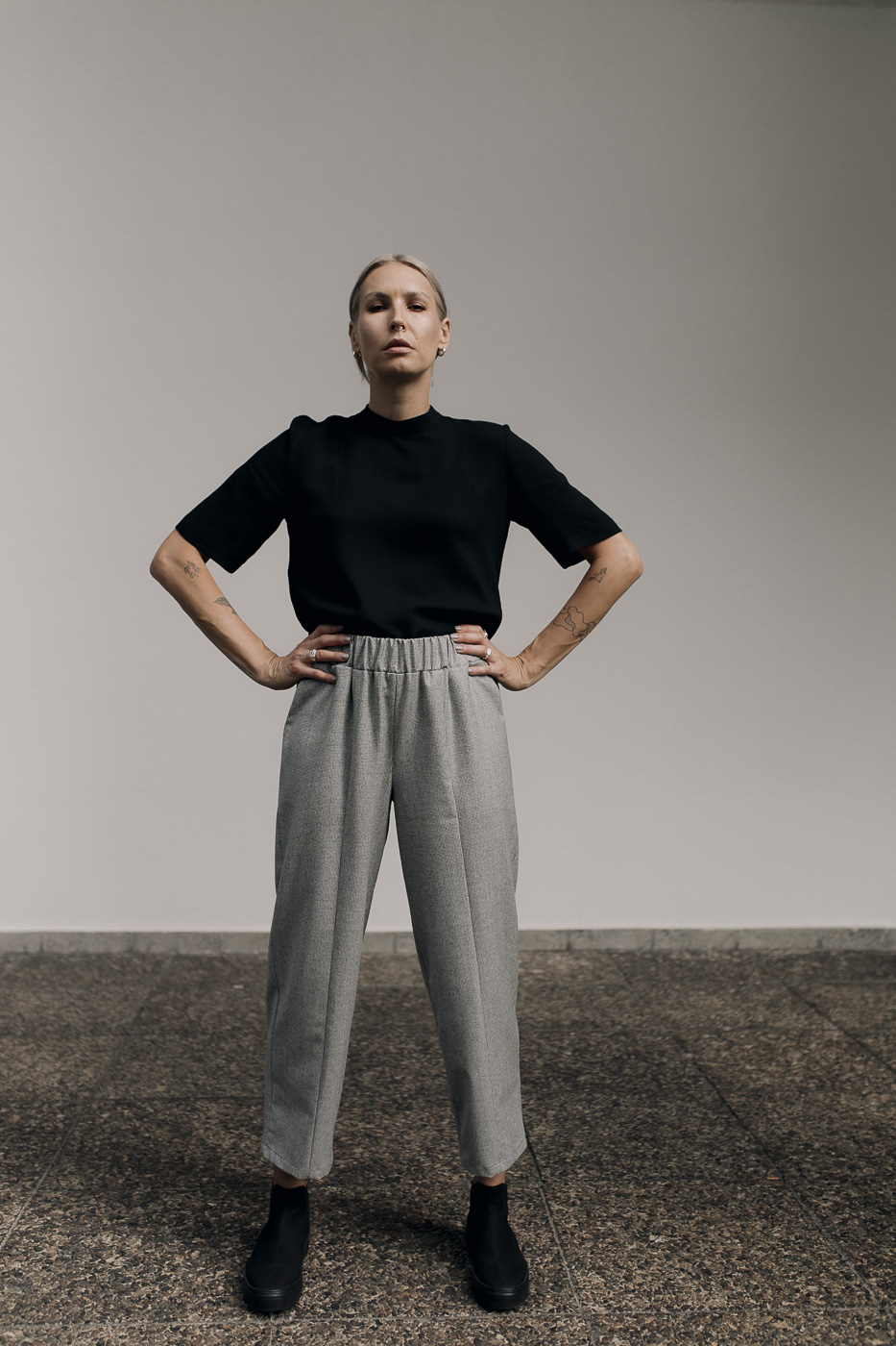 LISBOA /houndstooth wool/