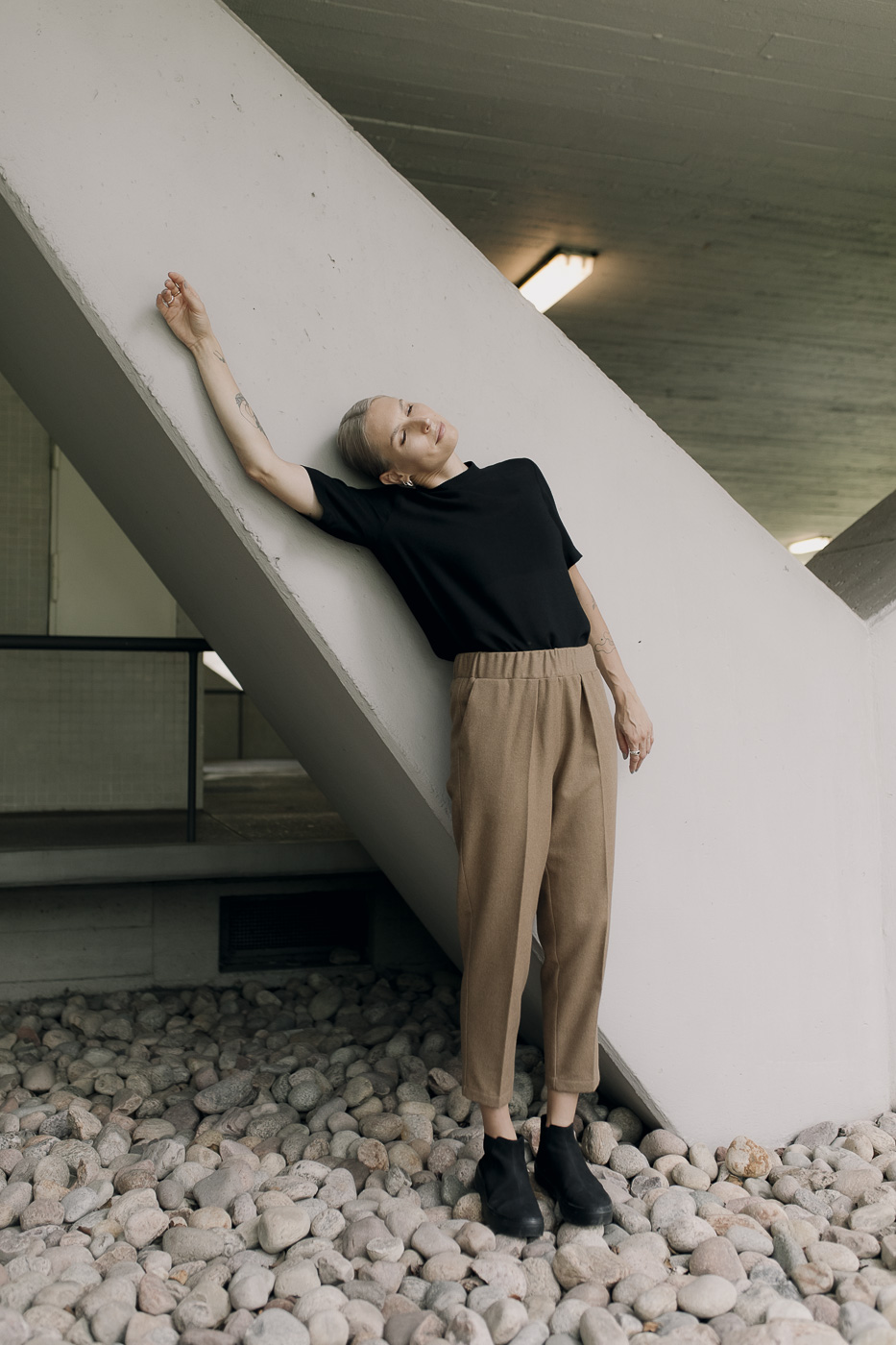 TWO/NIGHT /camel winter wool/