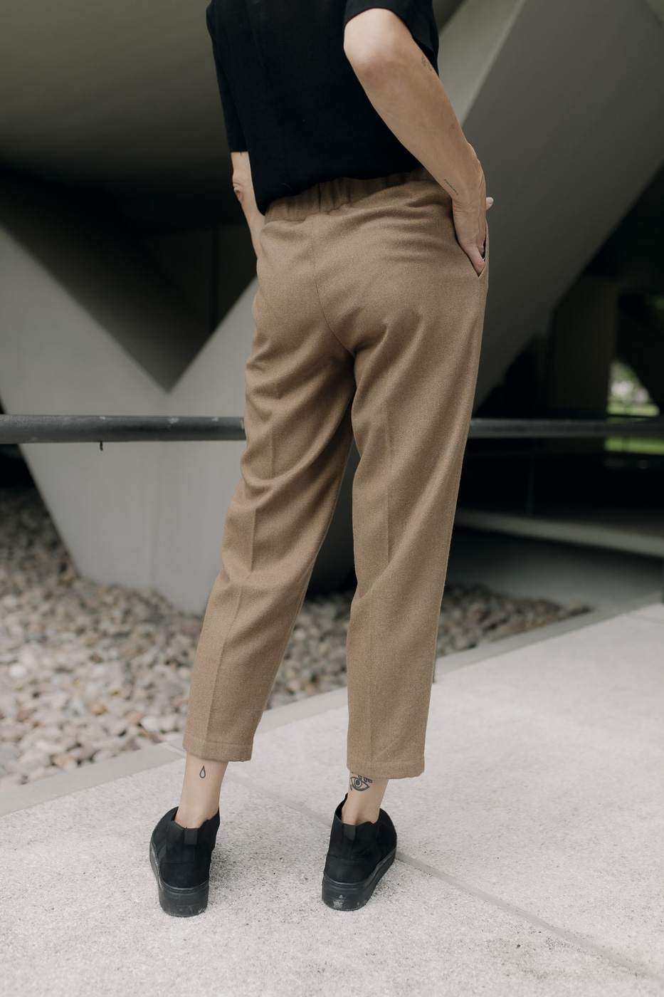 TWO/NIGHT /camel winter wool/