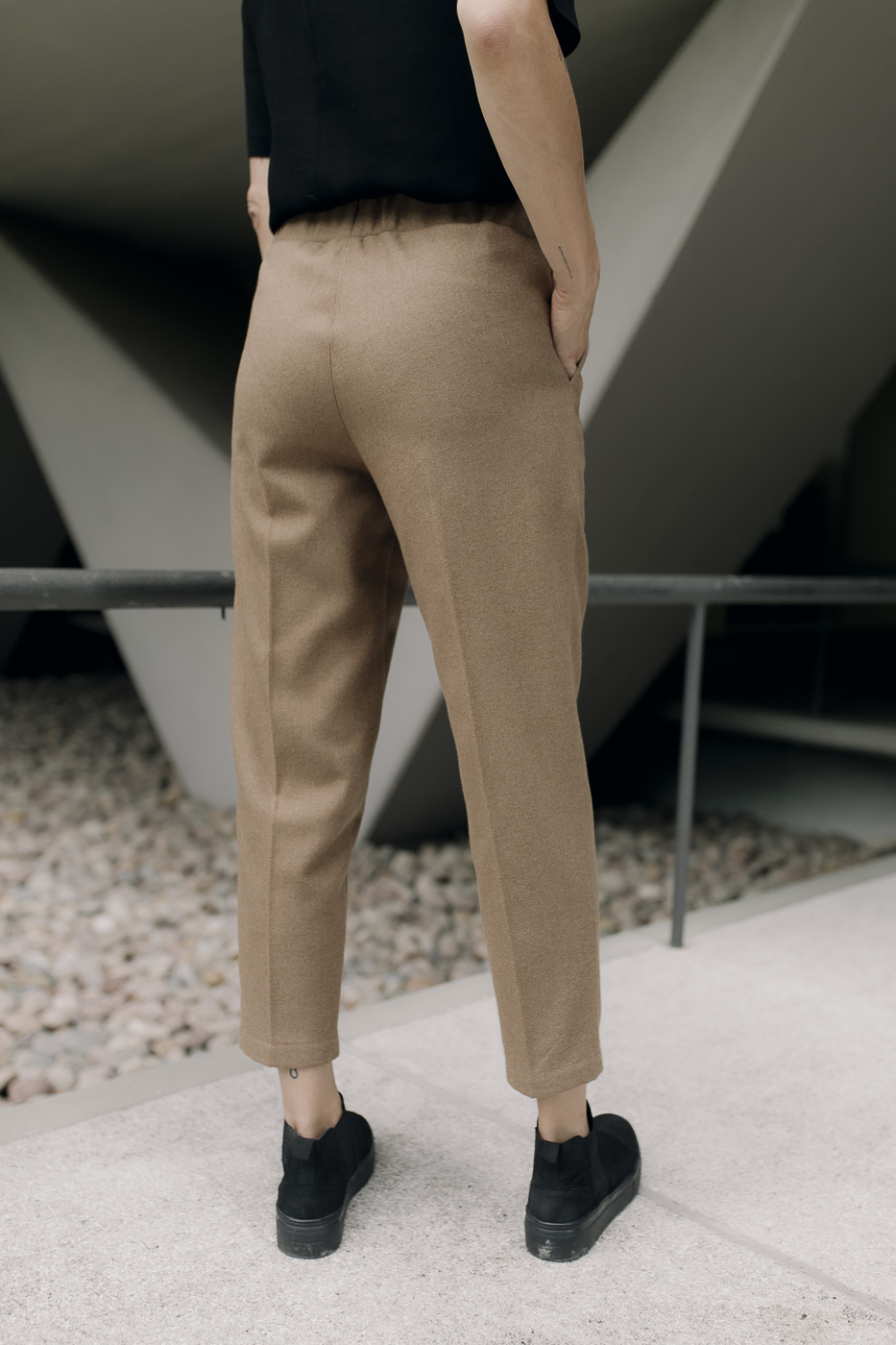 TWO/NIGHT /camel winter wool/