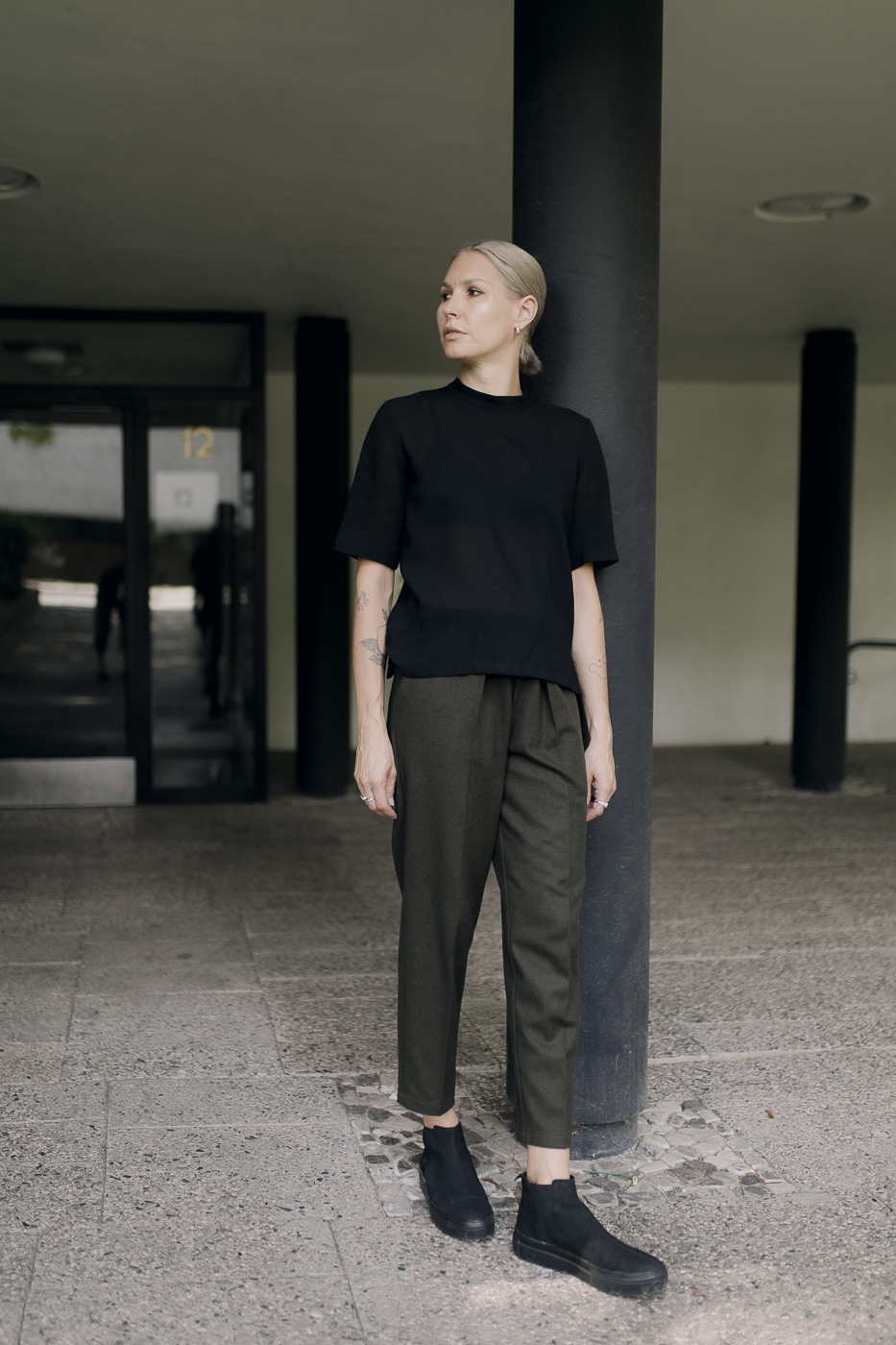 FATE /black viscose+wool/