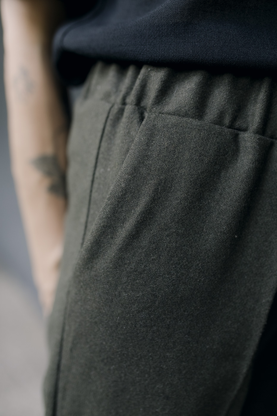 TWO/NIGHT /khaki winter wool/