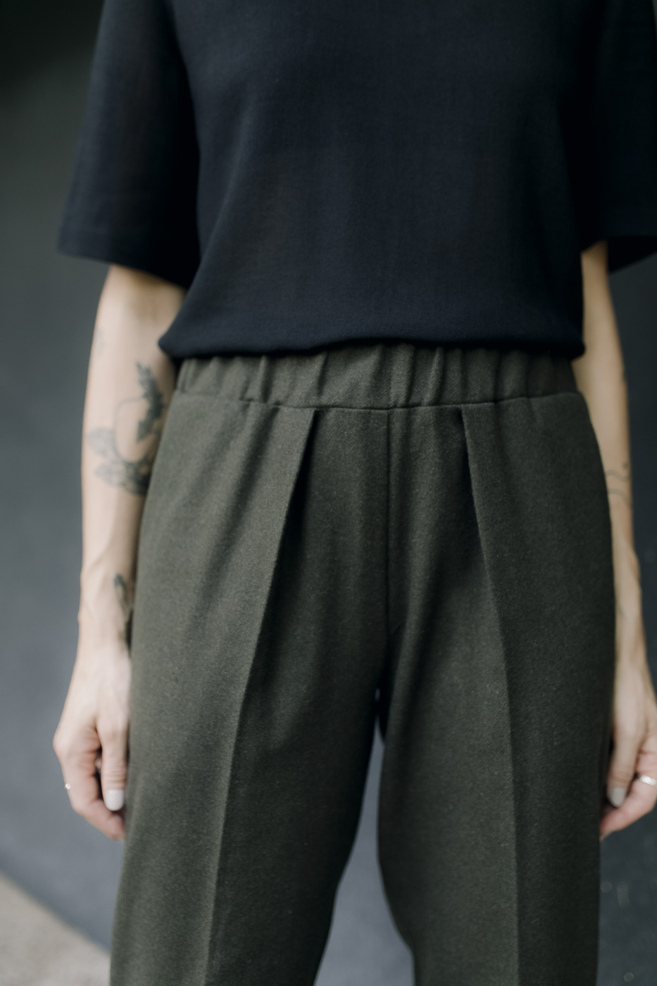 TWO/NIGHT /khaki winter wool/