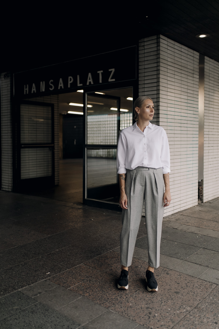 LINE /houndstooth wool/