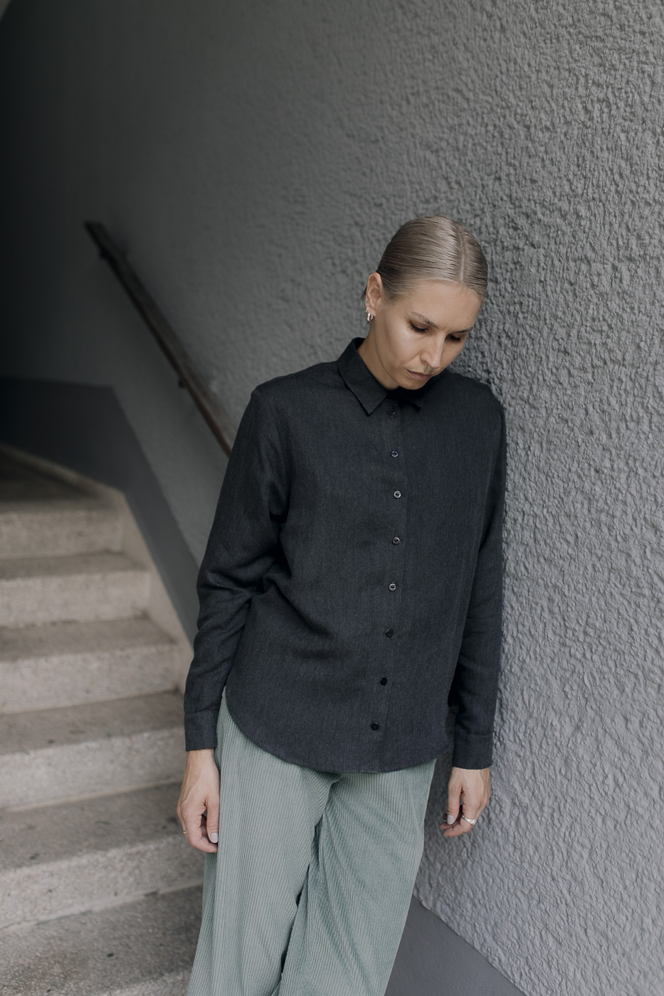 MITTE /graphite viscose+linen/