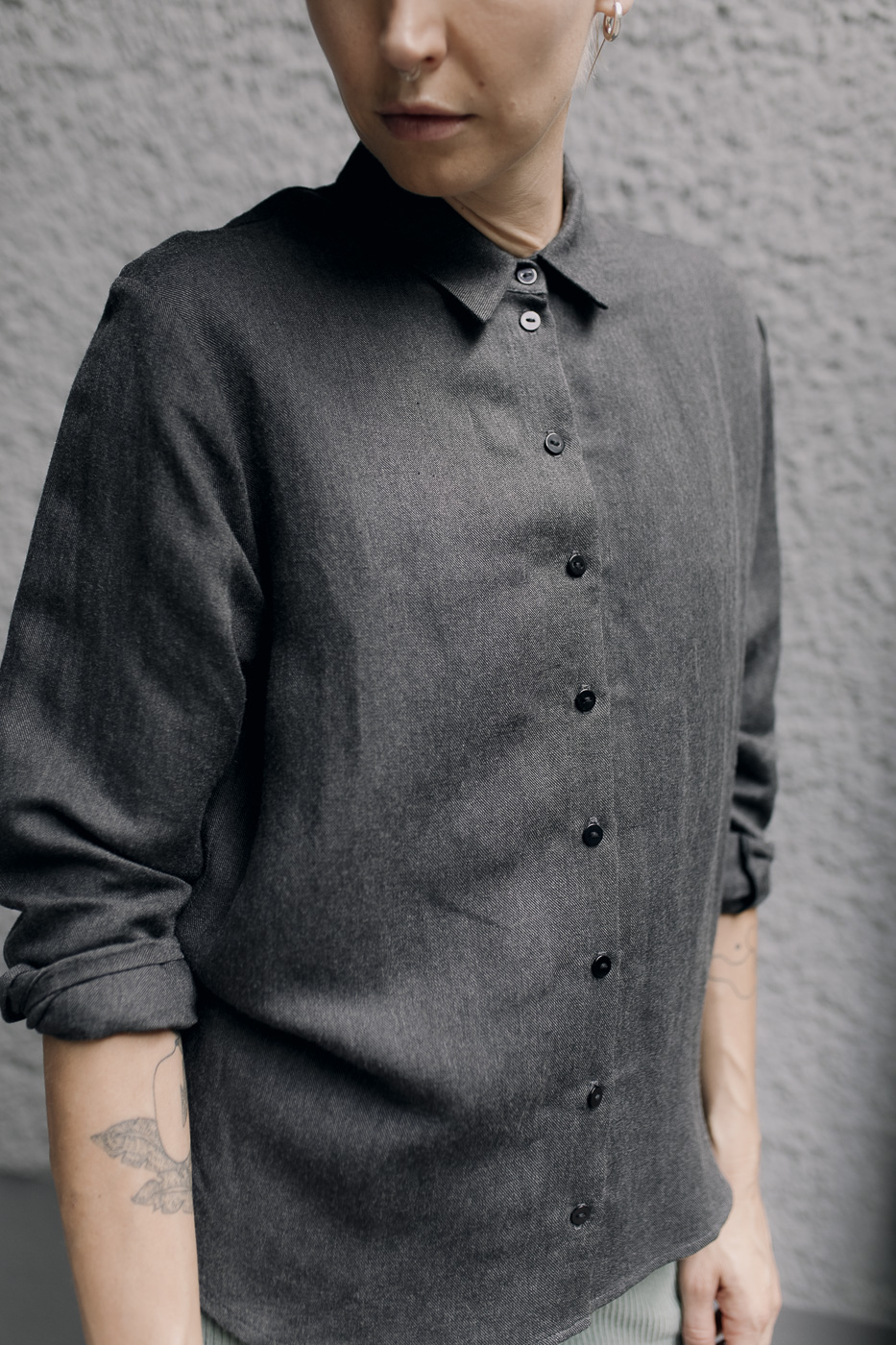 MITTE /graphite viscose+linen/