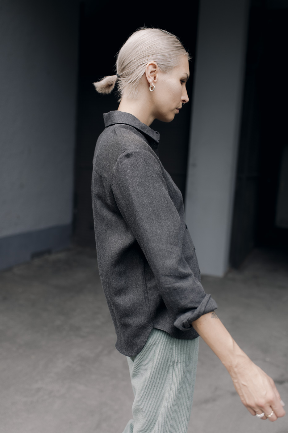 MITTE /graphite viscose+linen/