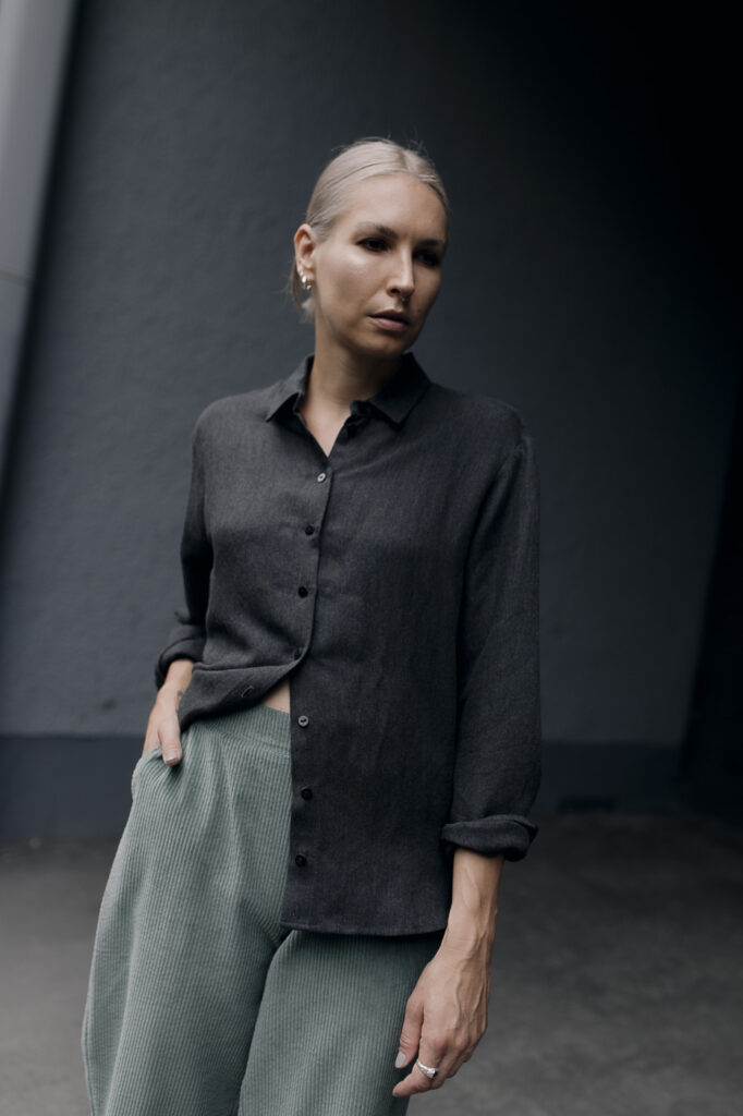 MITTE /graphite viscose+linen/