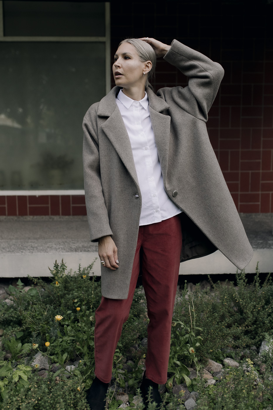 HI COMFY /maroon corduroy/