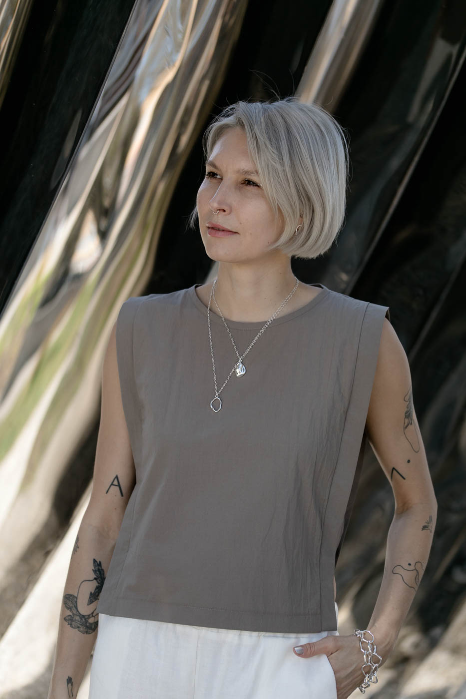 PEARL silver full necklace