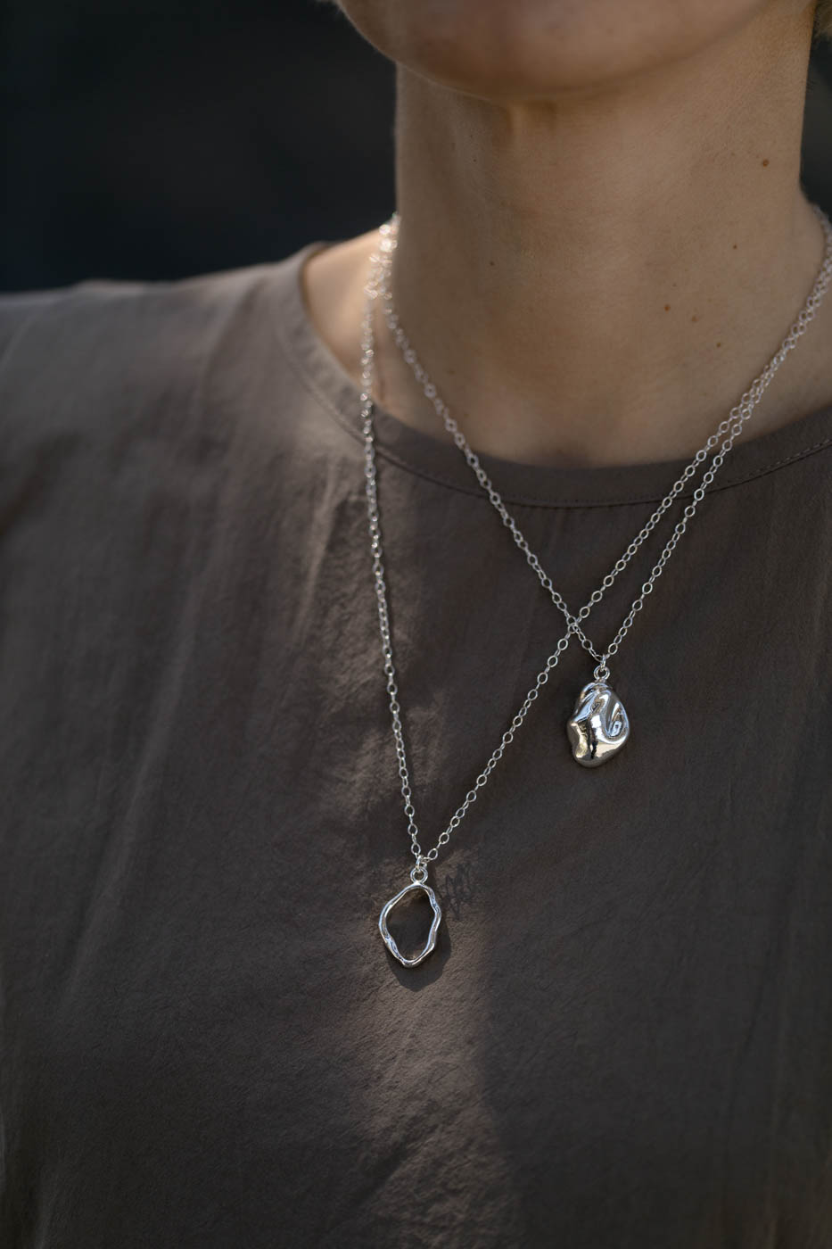 PEARL silver full necklace