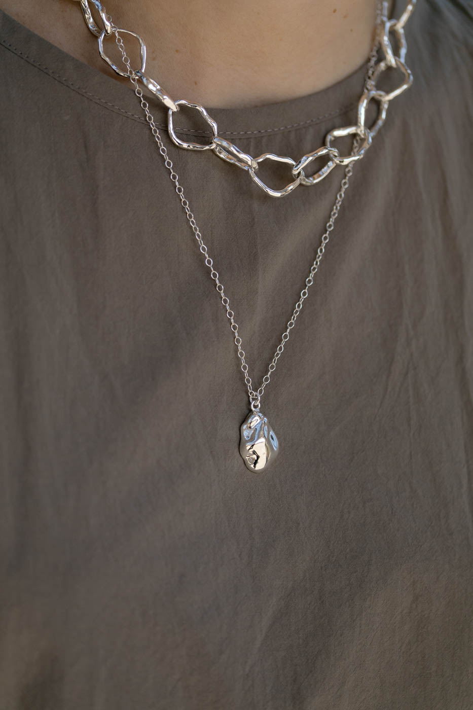 PEARL silver full necklace