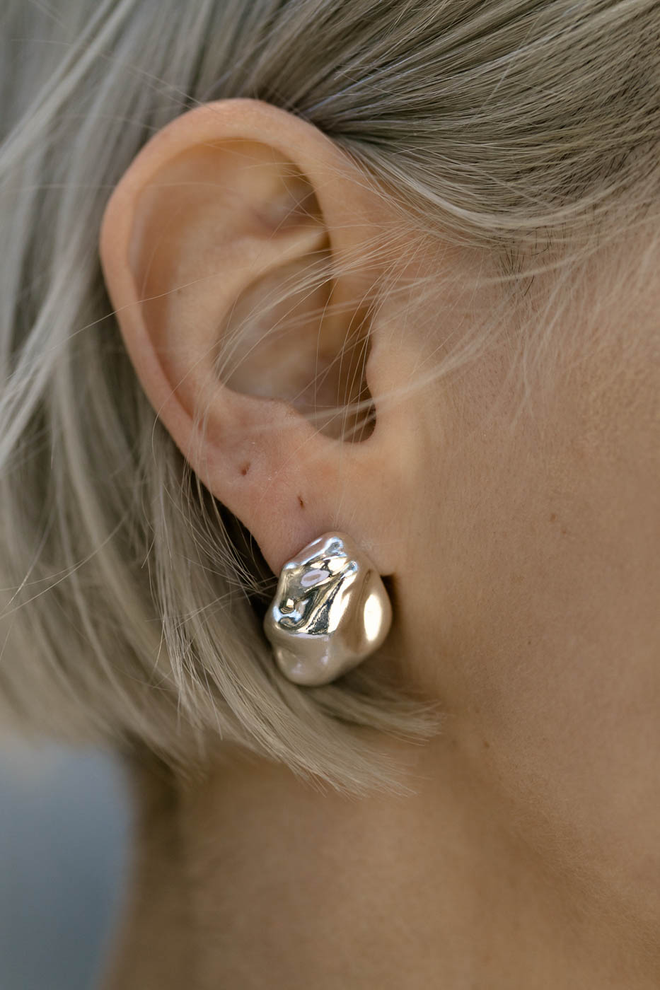 PEARL silver full earrings