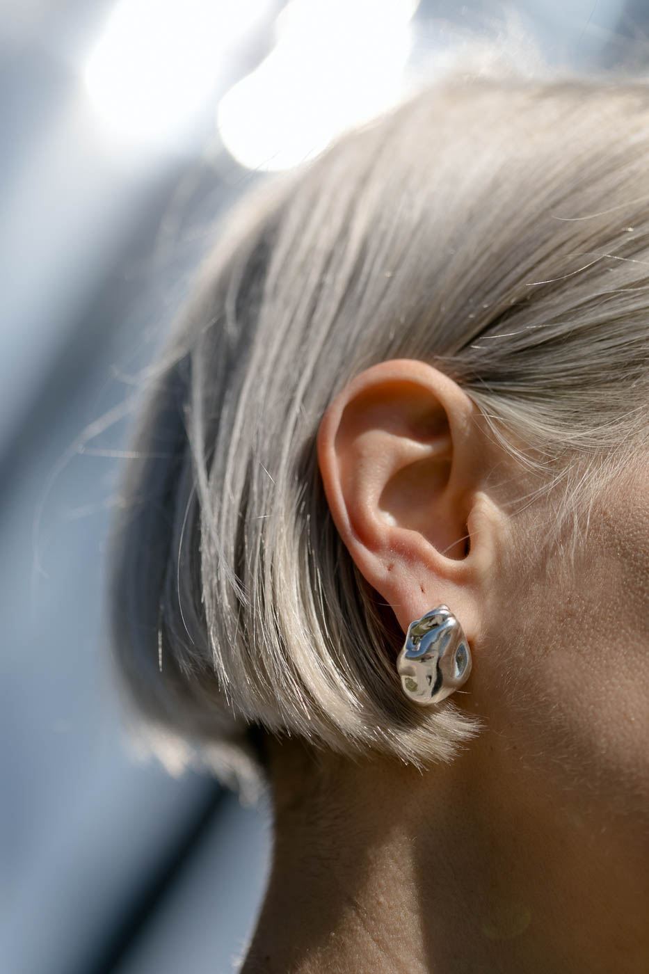 PEARL silver full earrings